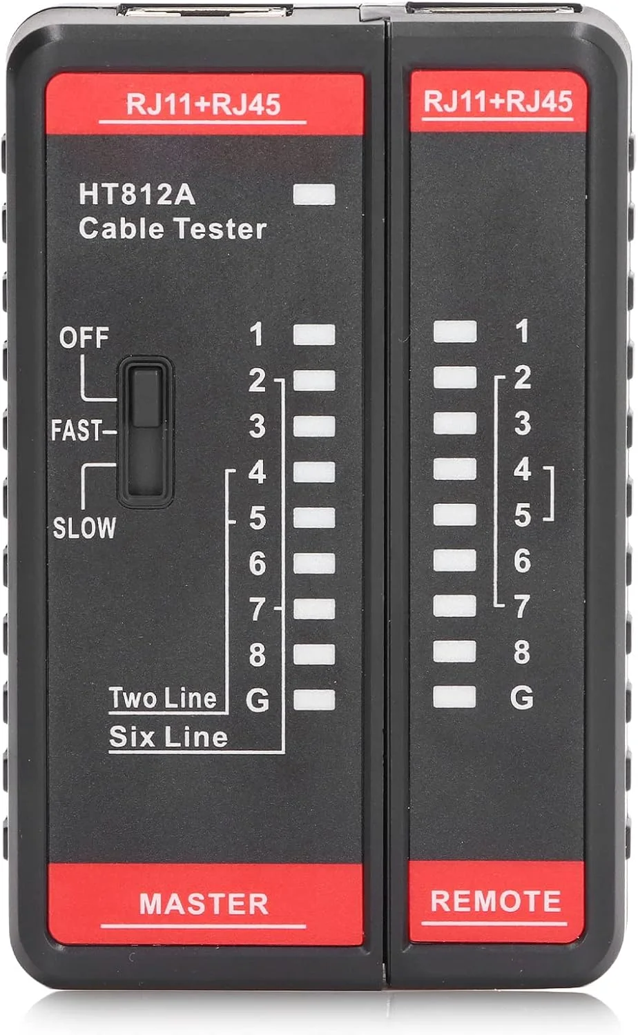 تستر کابل، تستر کابل شبکه برای تلفن LAN RJ11 RJ45 ابزار تست سیم شبکه لوازم جانبی ابزار تست تلفن سیم برای اندازه گیری، کابل های اترنت
