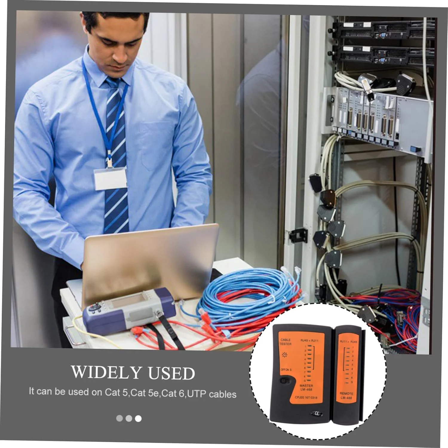 تستر کابل شبکه RJ45، تستر کابل تلفن RJ11، ابزار اندازه گیری خط تلفن