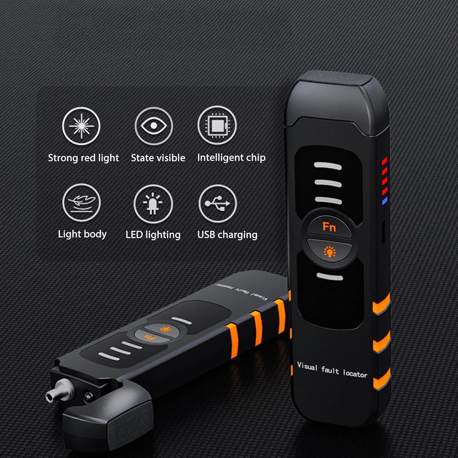 نشانگر خطای بصری فیبر، تستر کابل فیبر نوری، 15 کیلومتر رابط جهانی 2.5 میلی متری قلم تست فیبر نوری Vfl برای تعمیر و نگهداری نشانگر خطای بصری فیبر، تستر کابل فیبر نوری، 15 کیلومتر رابط جهانی 2.5 میلی متری قلم تست فیبر نوری Vfl برای تعمیر و نگهداری