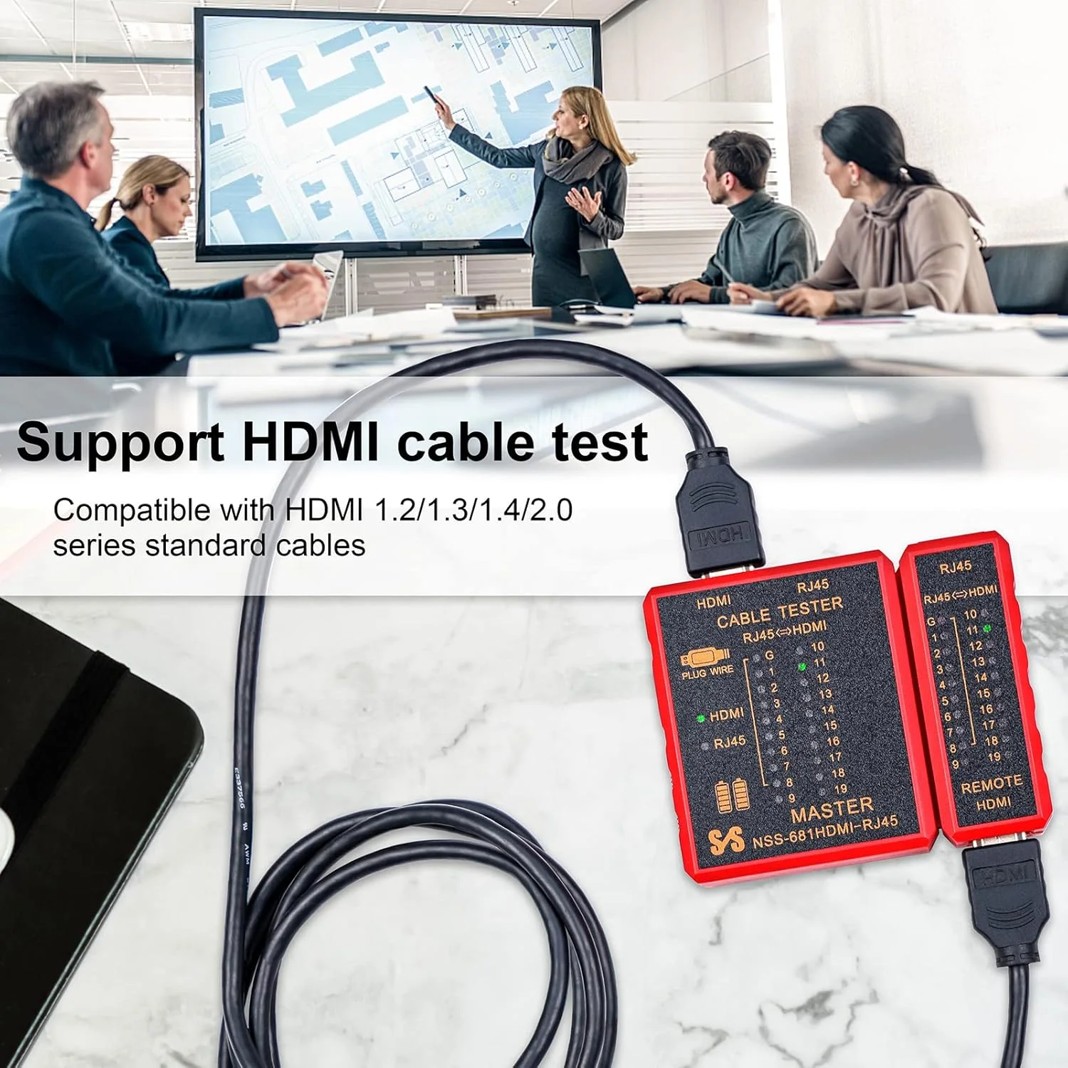 تستر کابل شبکه و HDMI قابل حمل Therathy با کیفیت بالا