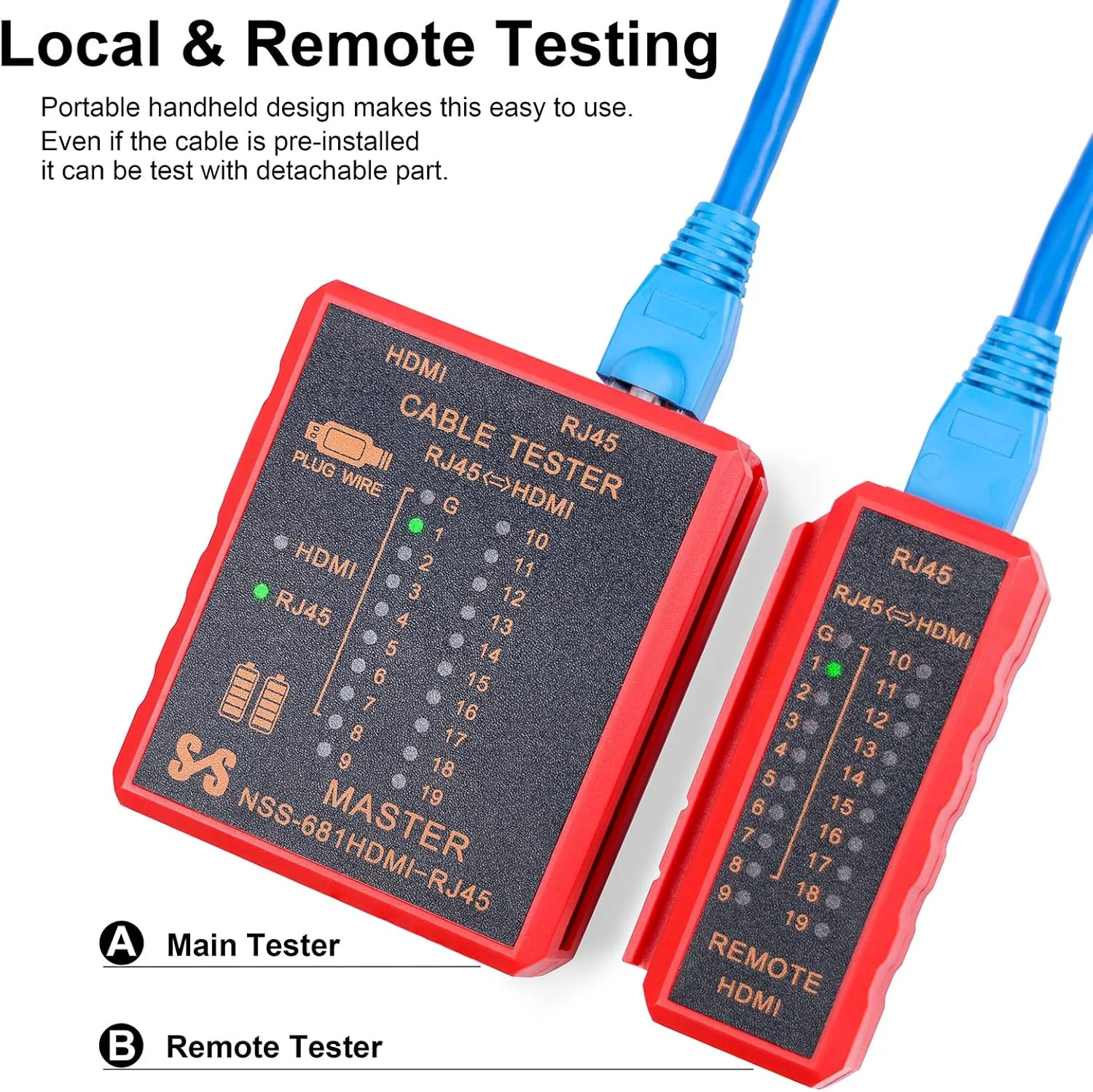 تستر کابل شبکه و HDMI قابل حمل Therathy با کیفیت بالا