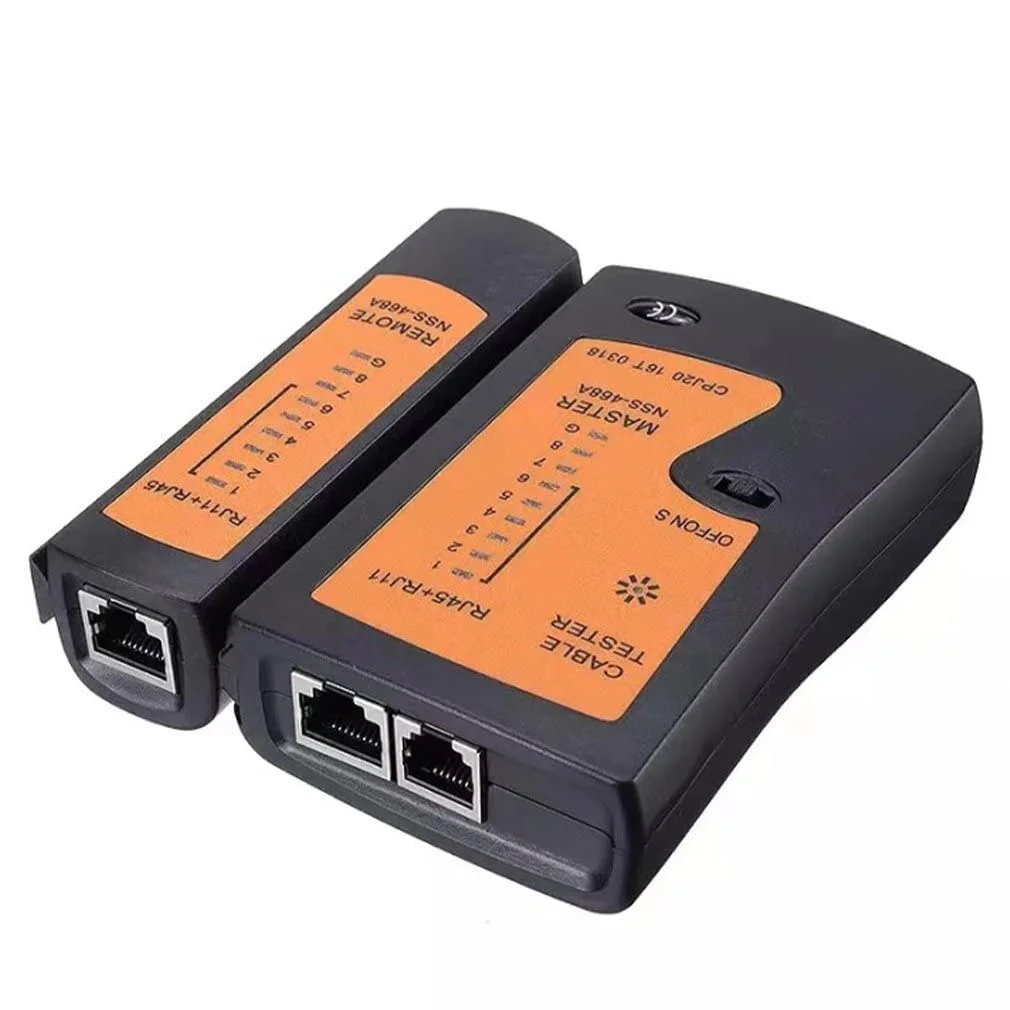 تستر کابل شبکه RJ45 مدل tilasav، ابزار تعمیر شبکه رنگ مشکی + نارنجی