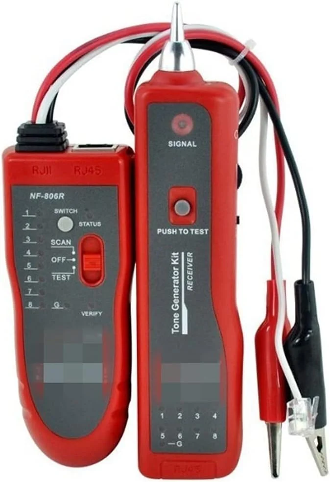 تستر کابل شبکه، ردیاب سیم تلفن شبکه با هدفون، یابنده خط تلفن زیرزمینی (NF-806R)