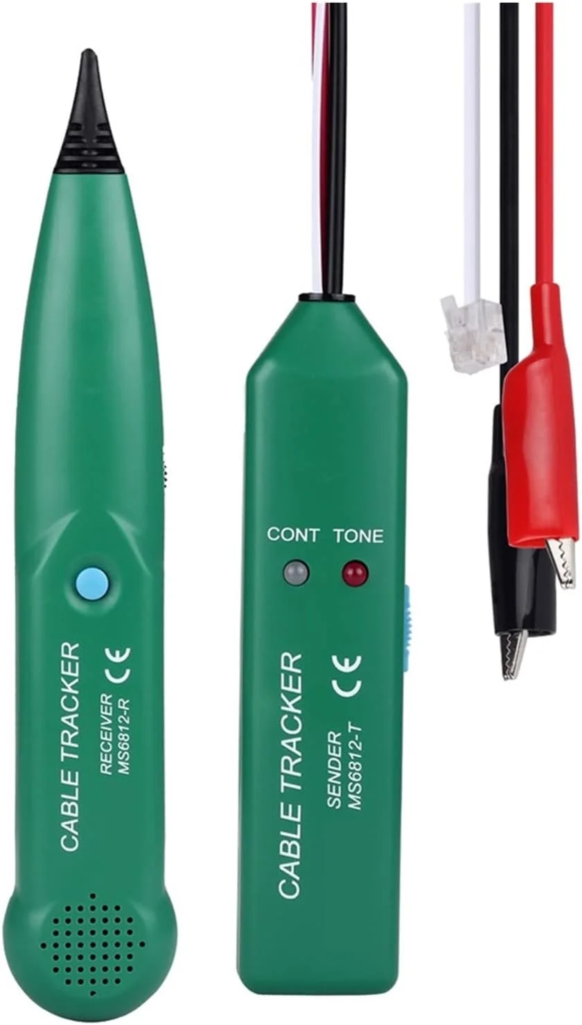 تستر کابل شبکه MS6812 ردیاب سیم خط تلفن محدوده فرکانس دریافت ابزار UTP تستر کابل شبکه LAN یاب خط تلفن زیرزمینی