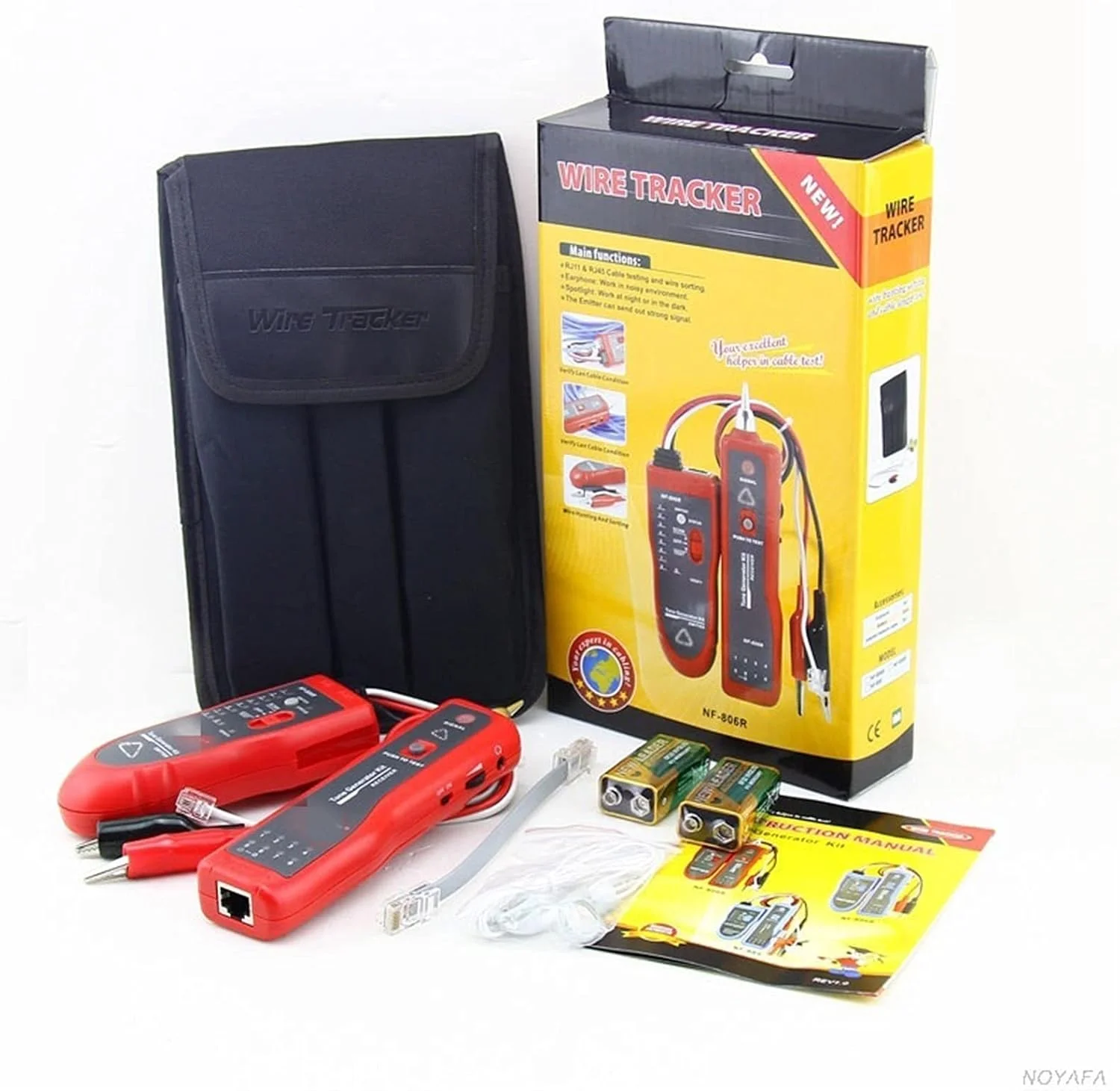 تستر کابل شبکه، ردیاب سیم تلفن شبکه با هدفون، یابنده خط تلفن زیرزمینی (NF-806R) تستر کابل شبکه، ردیاب سیم تلفن شبکه با هدفون، یابنده خط تلفن زیرزمینی (NF-806R)