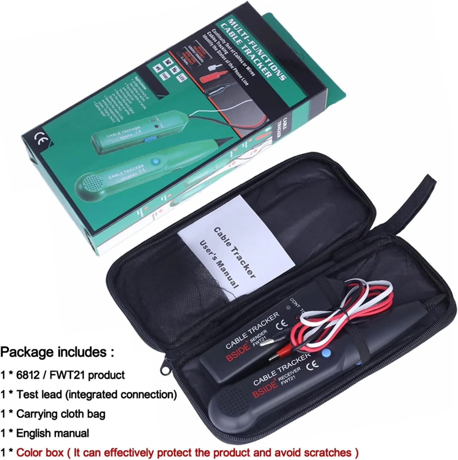 تستر کابل شبکه TMKJZL مدل MS6812، ردیاب حرفه ای خطوط LAN، ردیاب سیم تلفن UTP STP، تشخیص محل قطعی، یاب خط تلفن زیرزمینی (مشکی) تستر کابل شبکه TMKJZL مدل MS6812، ردیاب حرفه ای خطوط LAN، ردیاب سیم تلفن UTP STP، تشخیص محل قطعی، یاب خط تلفن زیرزمینی (مشکی)