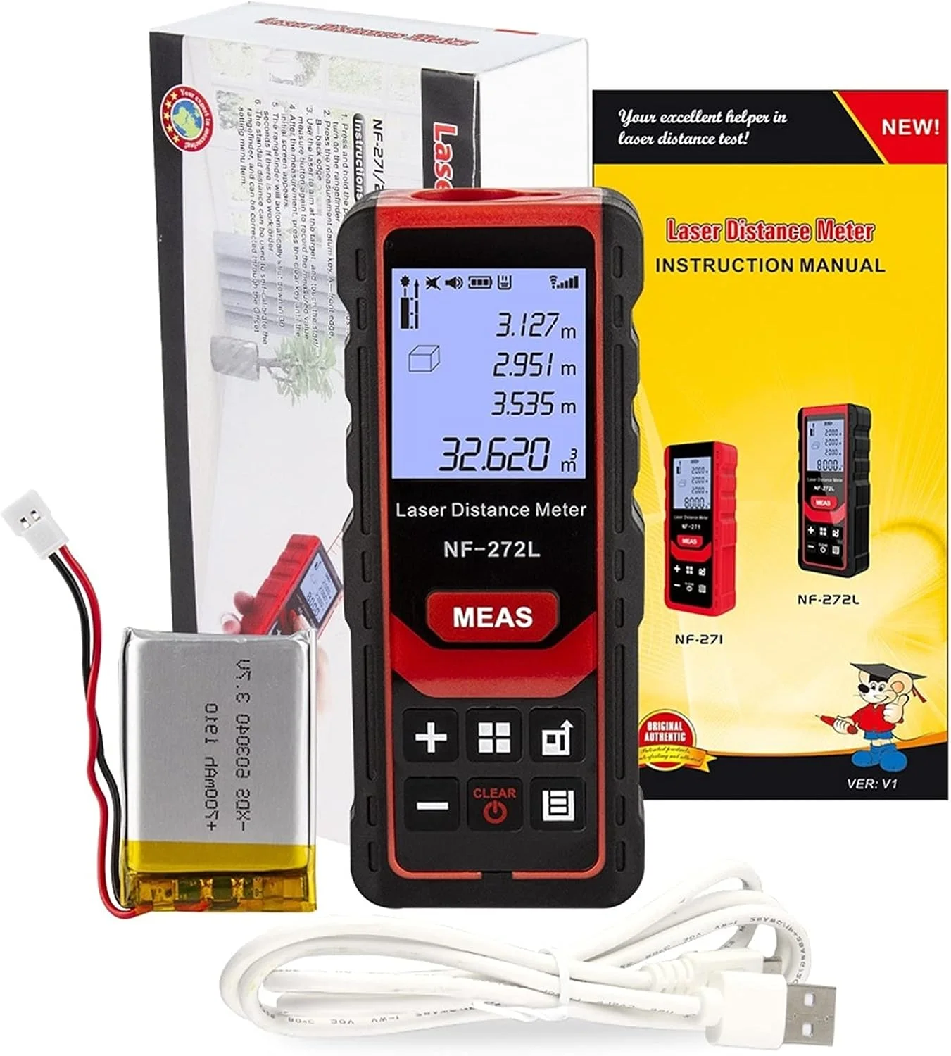 تستر کابل شبکه TMKJZL 60M 80M 100M چند منظوره، متر فاصله، فاصله یاب نواری، ابزار اندازه گیری ساخت، یاب خط تلفن زیرزمینی (F-272L-80) تستر کابل شبکه TMKJZL 60M 80M 100M چند منظوره، متر فاصله، فاصله یاب نواری، ابزار اندازه گیری ساخت، یاب خط تلفن زیرزمینی (F-272L-80)