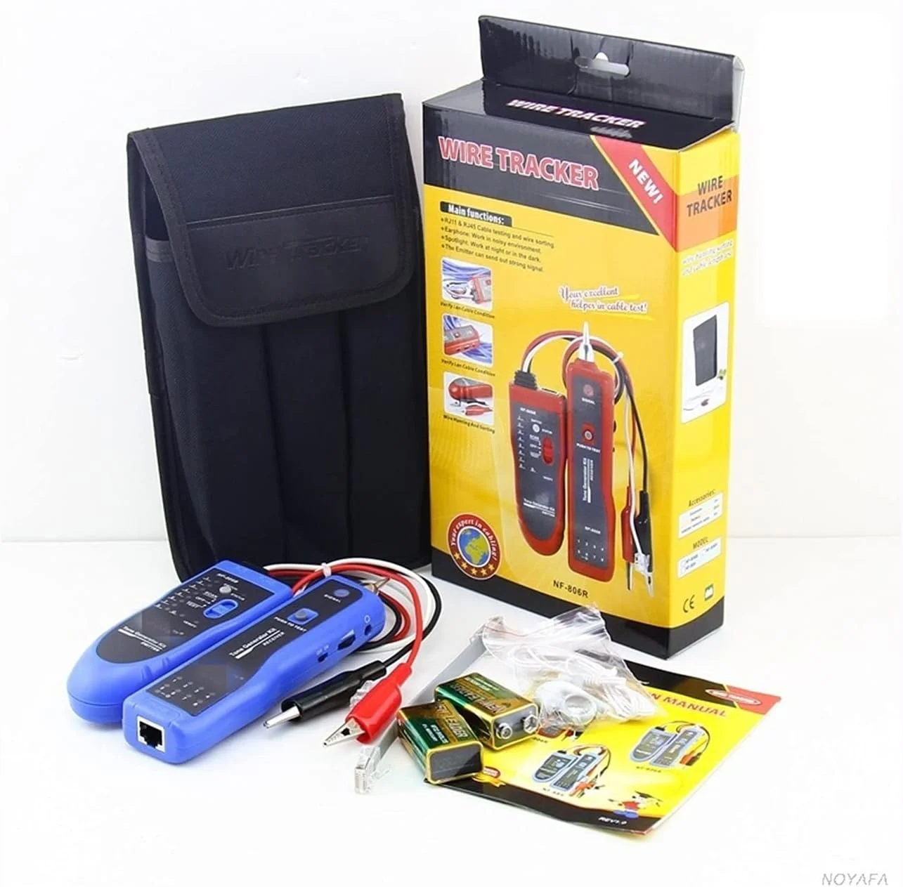 تستر کابل شبکه، ردیاب سیم تلفن شبکه با هدفون، یابنده خط تلفن زیرزمینی (NF-806R) تستر کابل شبکه، ردیاب سیم تلفن شبکه با هدفون، یابنده خط تلفن زیرزمینی (NF-806R)
