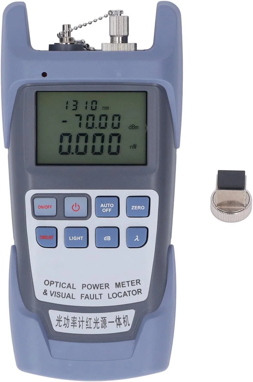 تستر نور فیبر نوری Torvex، ابزار کابل نوری، تستر توان نوری برای تشخیص عیب فیبر نوری 650 نانومتر 7 طول موج (10 مگاوات)