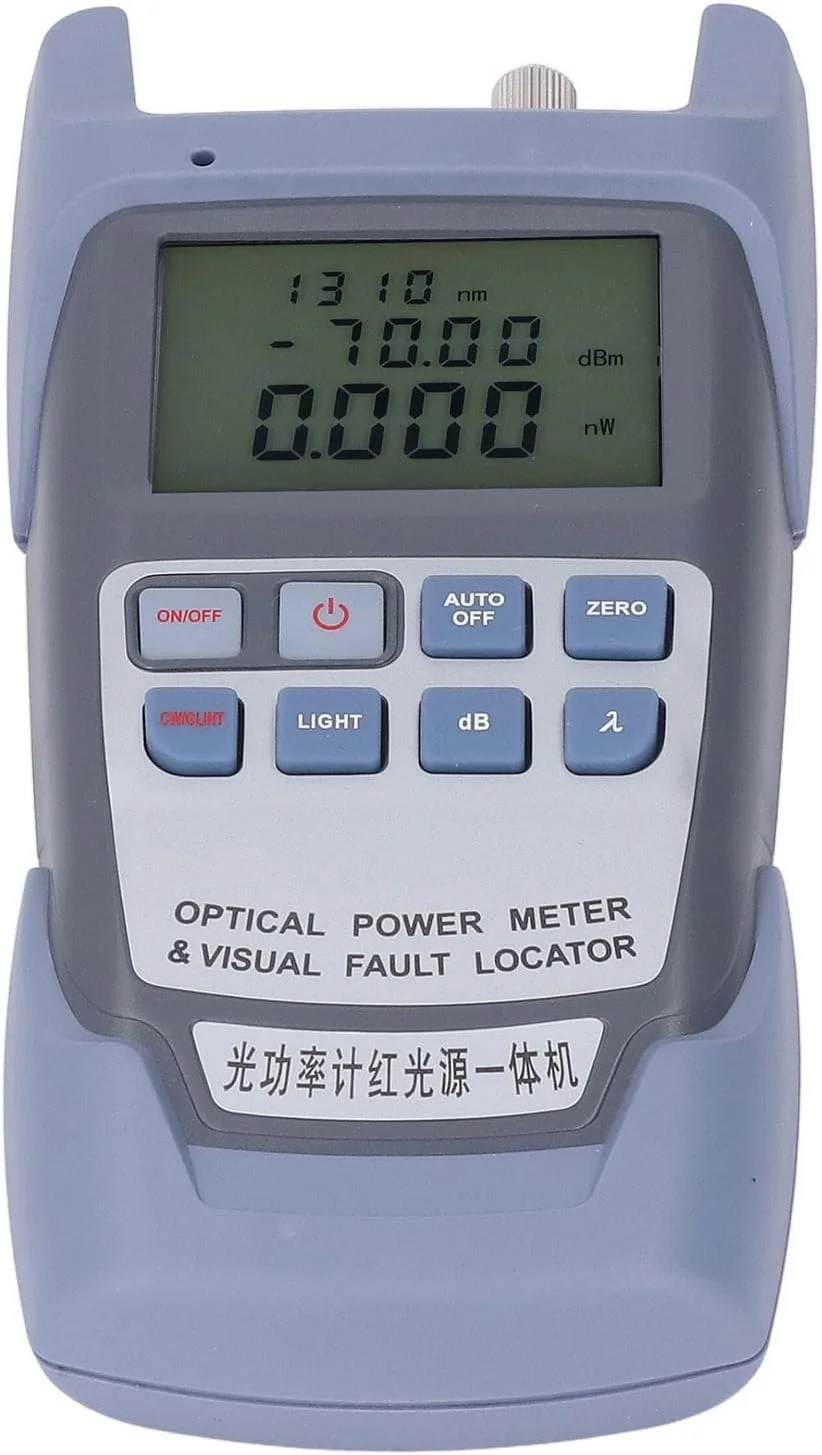 تستر نور فیبر نوری Torvex، ابزار کابل نوری، تستر توان نوری برای تشخیص عیب فیبر نوری 650 نانومتر 7 طول موج (10 مگاوات)