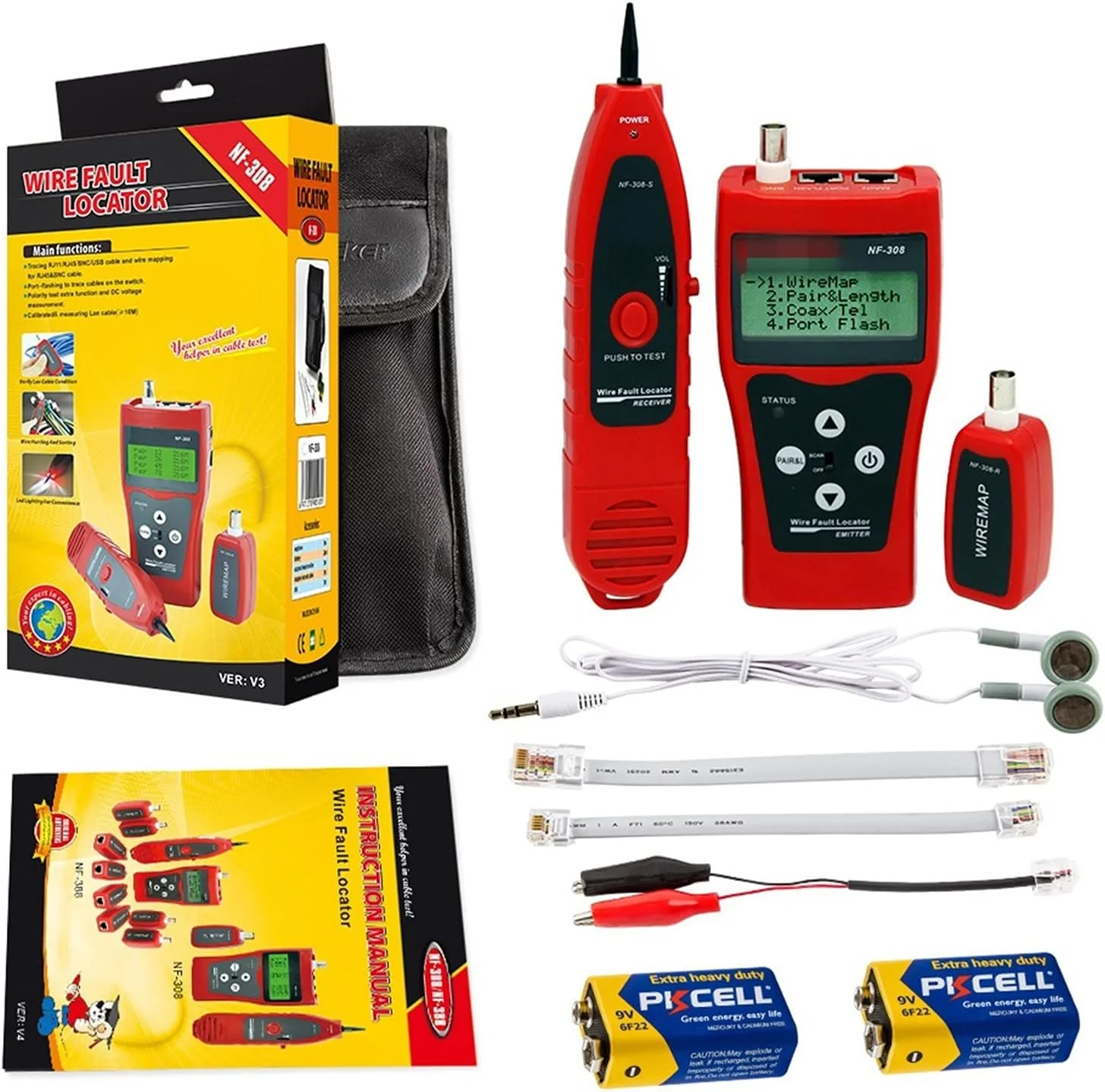 تستر کابل شبکه، ردیاب خط، ابزارهای تست و بازرسی کابل شبکه چند منظوره، ردیاب خط تلفن تستر کابل شبکه، ردیاب خط، ابزارهای تست و بازرسی کابل شبکه چند منظوره، ردیاب خط تلفن