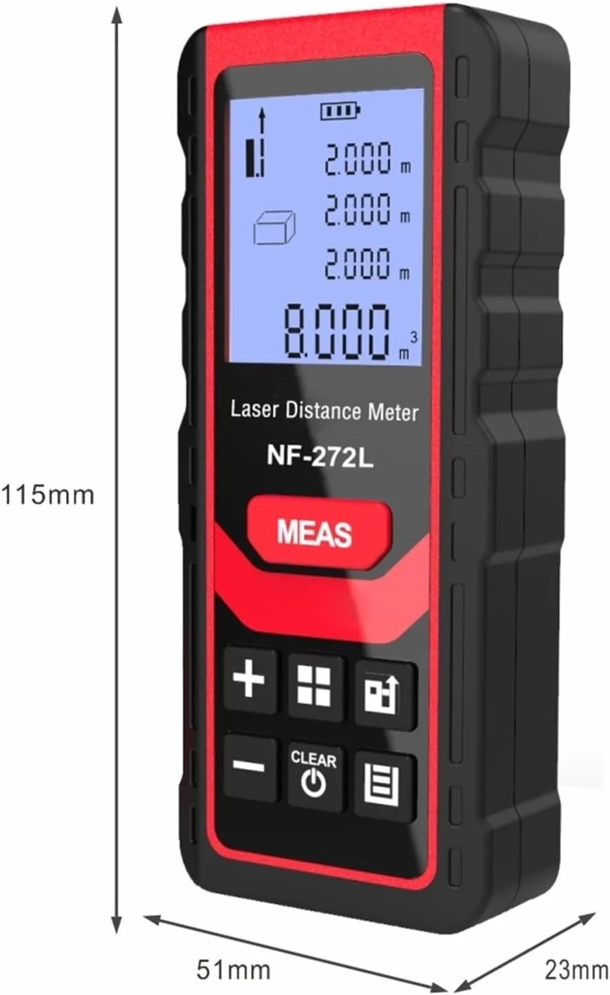 تستر کابل شبکه NF-272L، متر فاصله یاب 60، 80 و 100 متری، ابزار تست دیجیتال مناسب برای منزل، کار و پروژه های شخصی! تستر کابل شبکه NF-272L، متر فاصله یاب 60، 80 و 100 متری، ابزار تست دیجیتال مناسب برای منزل، کار و پروژه های شخصی!