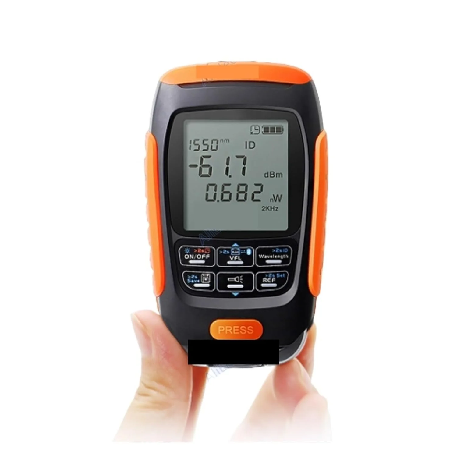 متر قدرت فیبر نوری کوچک با نشانگر بصری عیب یاب، تستر کابل شبکه فیبر نوری 5km 15km 30km (50T-1mw 5KM)