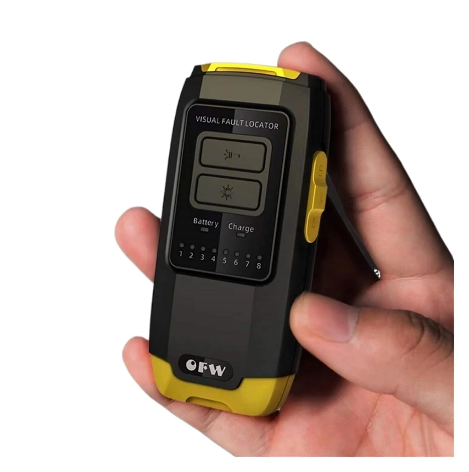 تست کننده کابل فیبر نوری OFW با کانکتورهای FC/SC/ST و تست کابل RJ45، نور قرمز اپتیکال 15 MW 30MWVFL(15MW)