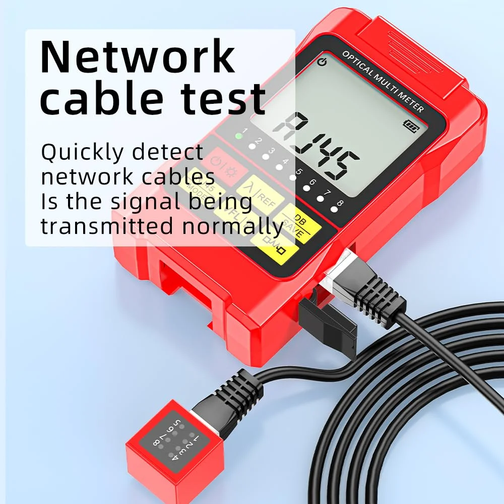تستر کابل فیبر نوری VANDESAIL مدل OPM-VFL، با قابلیت مکان یابی بصری خطا، پشتیبانی از تست RJ45، رابط جهانی ST/FC/SC برای اندازه گیری نوری قابل شارژ 5mw تستر کابل فیبر نوری VANDESAIL مدل OPM-VFL، با قابلیت مکان یابی بصری خطا، پشتیبانی از تست RJ45، رابط جهانی ST/FC/SC برای اندازه گیری نوری قابل شارژ 5mw