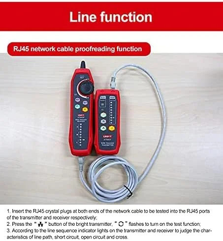 ردیاب کابل شبکه / تلفن UT683KIT، ردیاب سیم، تستر کابل RJ45 RJ11، ابزار تعمیر شبکه ردیاب کابل شبکه / تلفن UT683KIT، ردیاب سیم، تستر کابل RJ45 RJ11، ابزار تعمیر شبکه