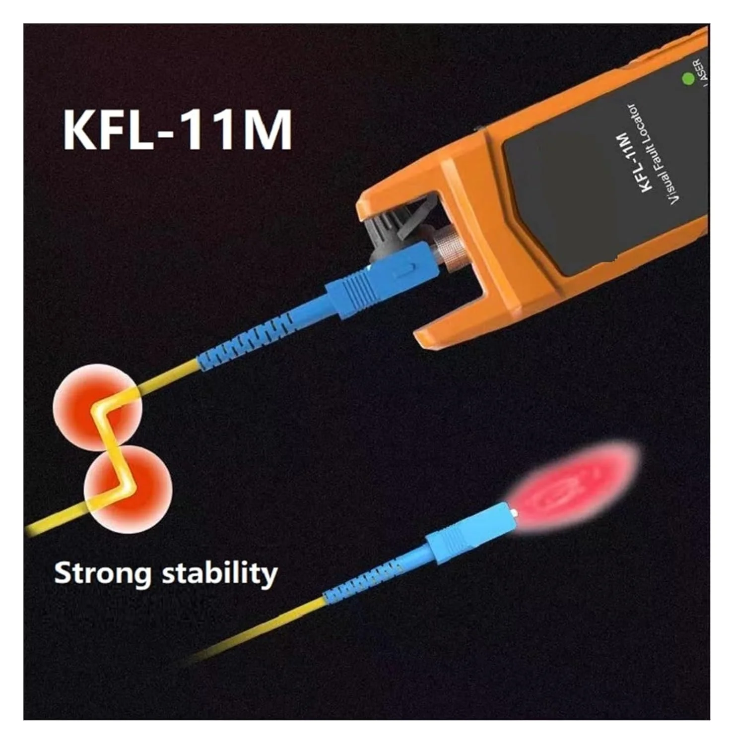 عیب‌یاب نوری فیبر، تستر کابل فیبر نوری ۱-۳۰ کیلومتر SC/ST/FCFTTH (باتری ۲۰ مگاوات)