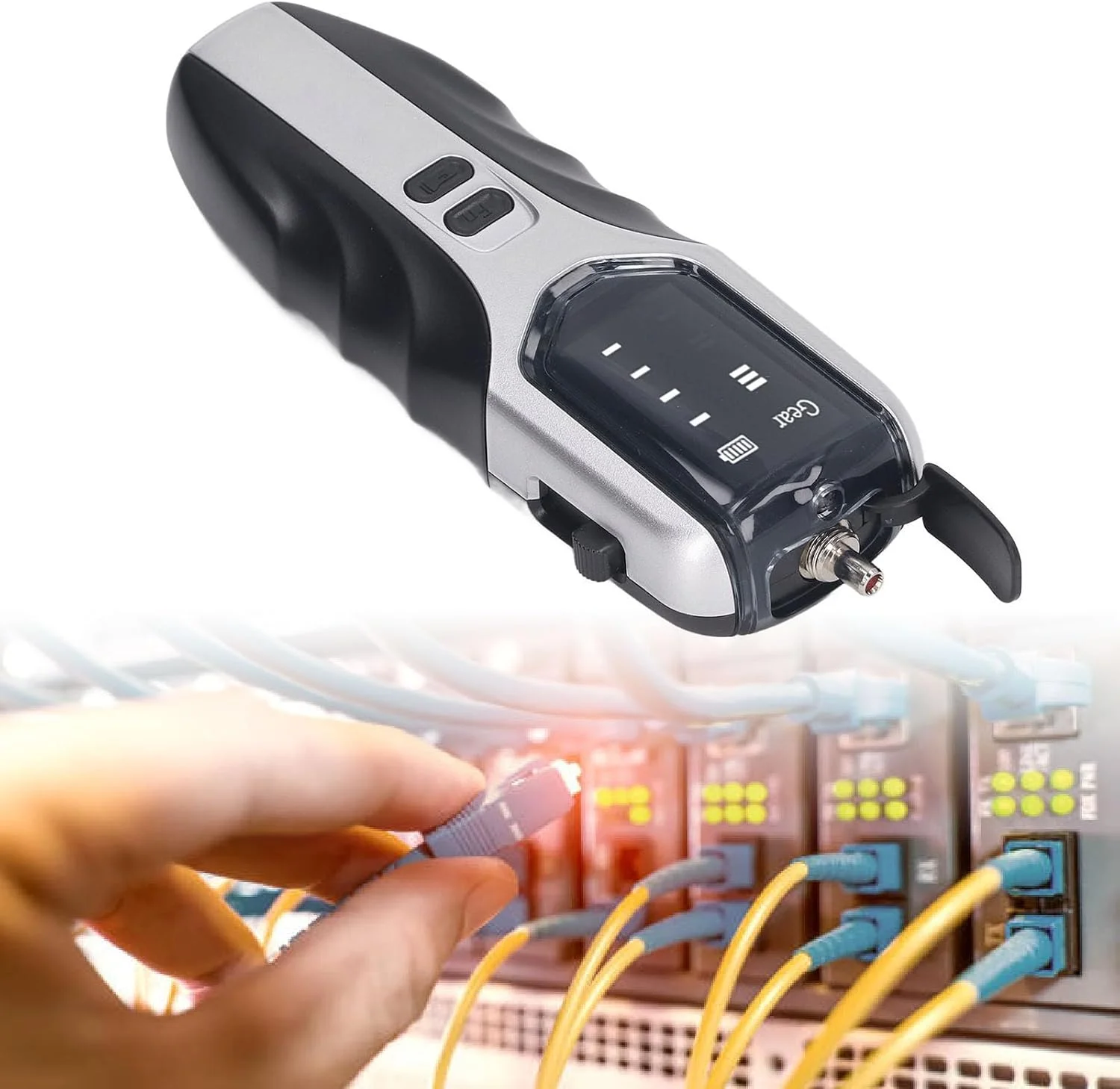 عیب یاب بصری کابل فیبر نوری، تستر کابل فیبر نوری قابل شارژ 650 نانومتری خروجی 5 کیلومتر برای تعمیر و نگهداری، #111 عیب یاب بصری کابل فیبر نوری، تستر کابل فیبر نوری قابل شارژ 650 نانومتری خروجی 5 کیلومتر برای تعمیر و نگهداری، #111