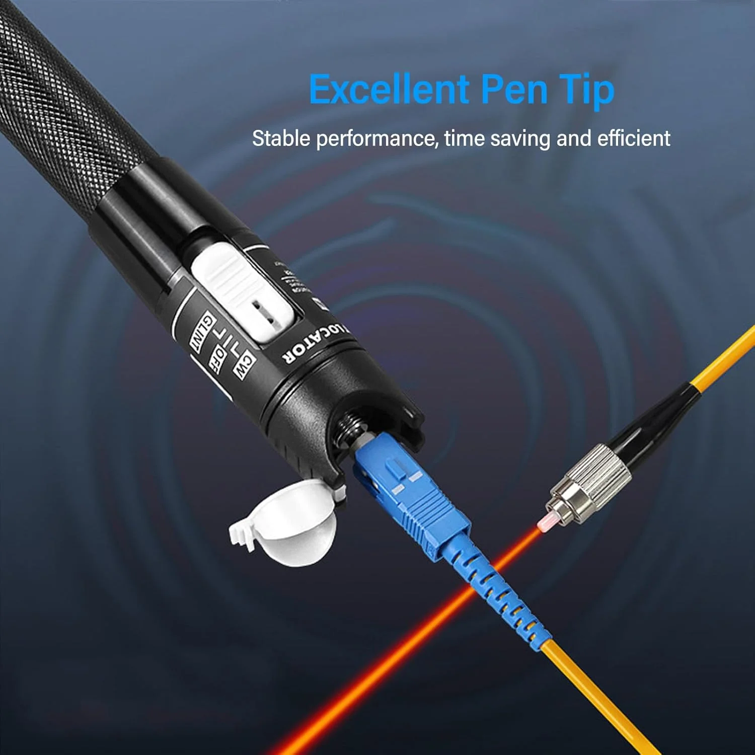 عیب یاب فیبر نوری، 80MW 80KM تستر کابل فیبر نوری VFL، تستر متر کابل فیبر نوری با کانکتور جهانی 2.5 میلی متری، کیت تستر منبع ابزار فیبر نوری برای LC FC عیب یاب فیبر نوری، 80MW 80KM تستر کابل فیبر نوری VFL، تستر متر کابل فیبر نوری با کانکتور جهانی 2.5 میلی متری، کیت تستر منبع ابزار فیبر نوری برای LC FC