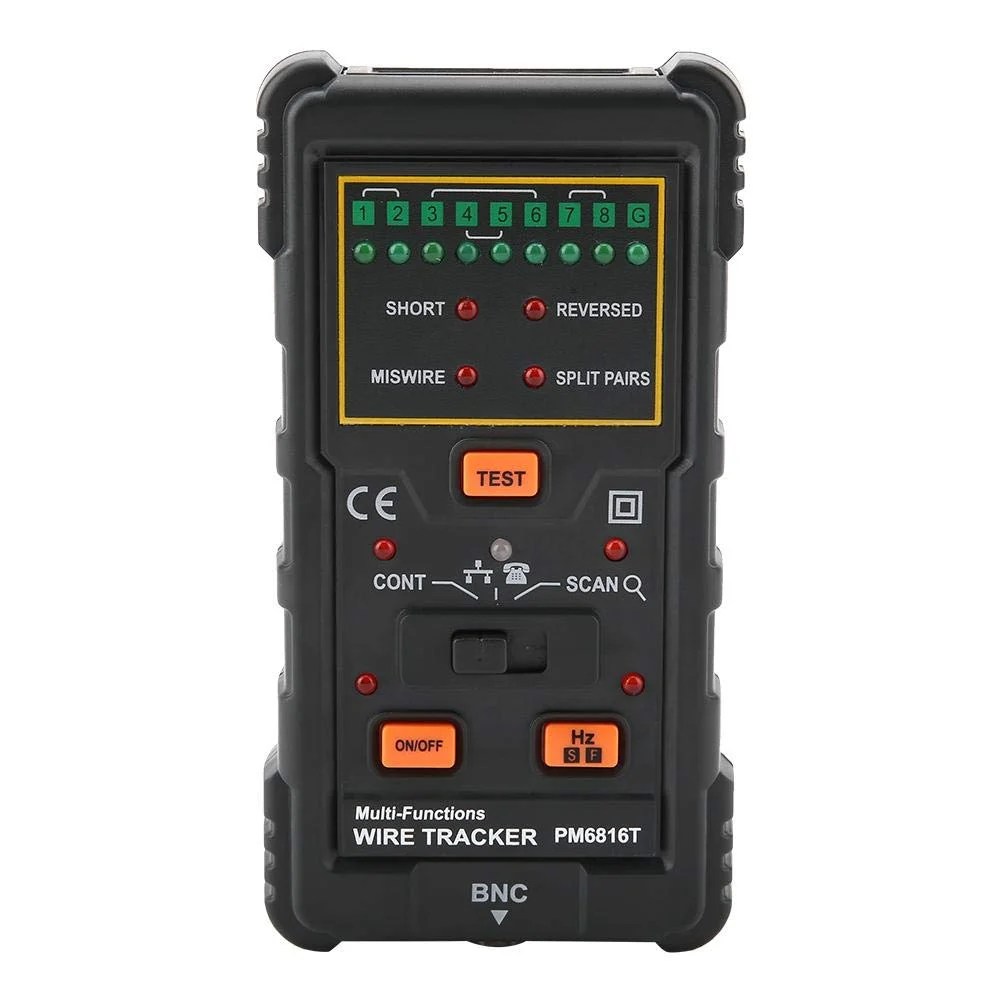 ردیاب سیم PEAKMETER PM6816، ردیاب کابل RJ11 RJ45، تستر کابل چند منظوره برای تطبیق کابل شبکه اترنت، تستر سیم تلفن و بررسی تداوم، داخلی ردیاب سیم PEAKMETER PM6816، ردیاب کابل RJ11 RJ45، تستر کابل چند منظوره برای تطبیق کابل شبکه اترنت، تستر سیم تلفن و بررسی تداوم، داخلی