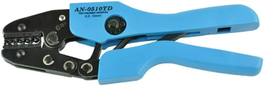 انبر پرس سرسیم ABHJKLM برای سرسیم های بدون عایق 0.5-10mm2، ابزار پرس جغجغه ای، انبر پرس، سیم لخت کن