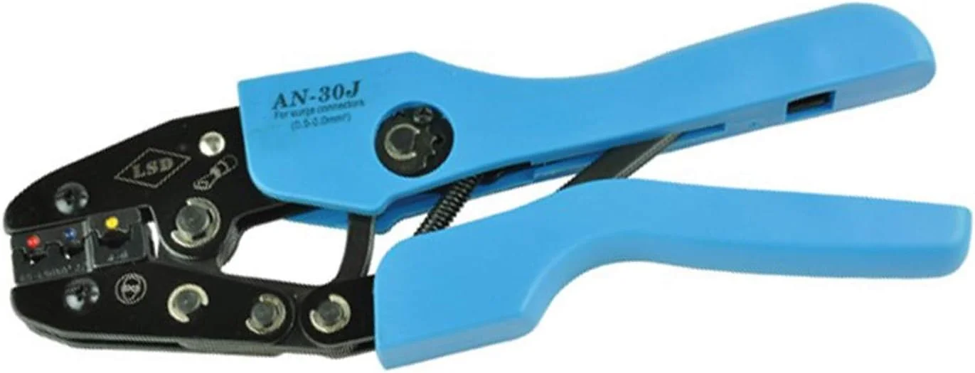 انبر پرس برای کانکتورهای سرج 0.5-6 میلی متر مربع، ابزار پرس 2-10AWG، انبر پرس، سیم لخت کن کابل