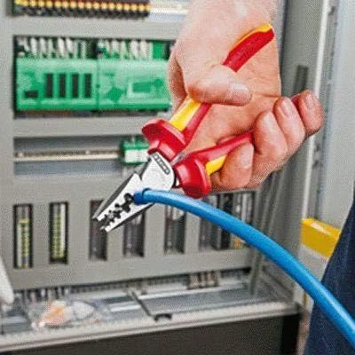 انبر پرس سرسیم وایرشو عایق‌دار کنیپکس مدل 97 78 180 - طول 180 میلی‌متر