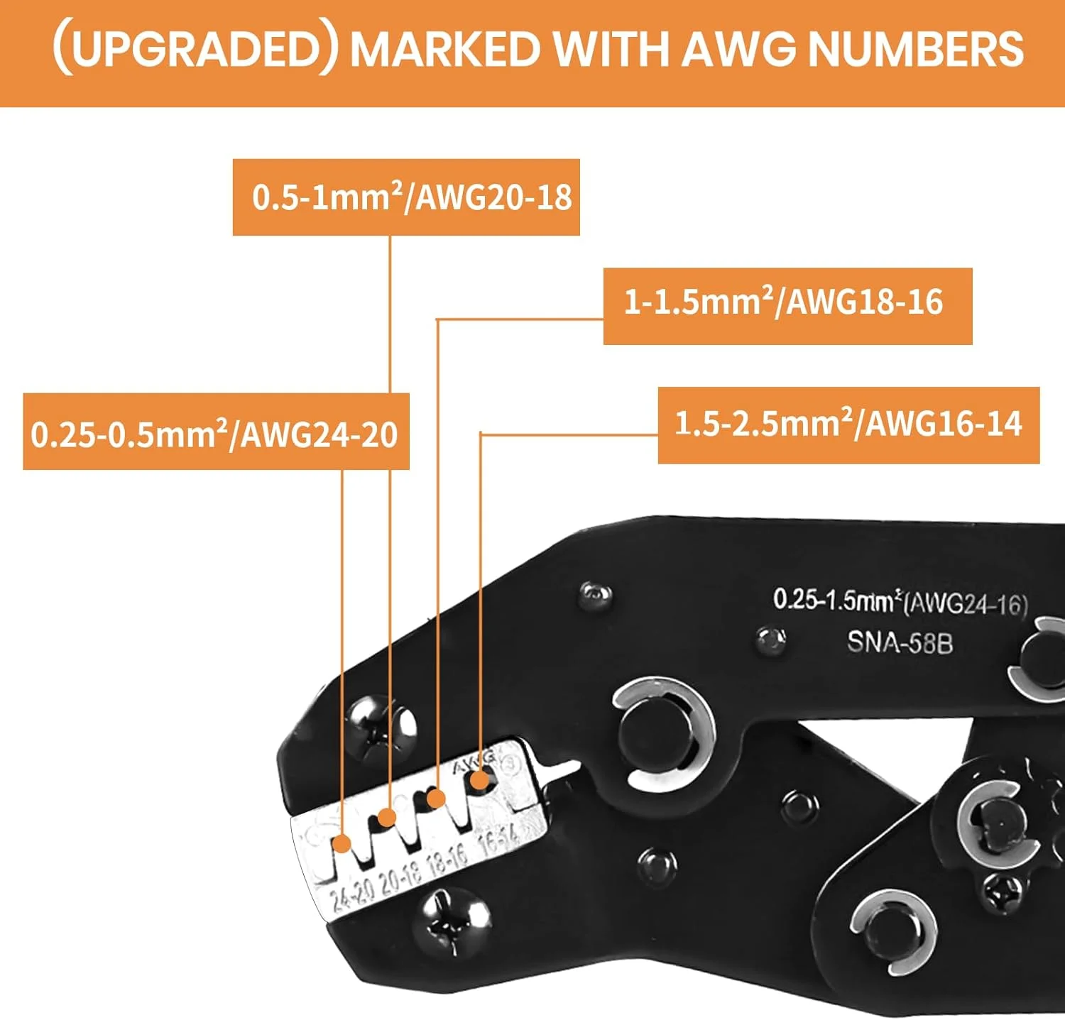 ابزار سیم چین با ضامن، ابزار سیم چین ضامن دار برای اتصالات ترمینال لوله باز، ابزار سیم چین برقی برای ترمینال های Molex Style Deutsch DELPHI AMP JST TYCO، سایز 24-14 AWG ابزار سیم چین با ضامن، ابزار سیم چین ضامن دار برای اتصالات ترمینال لوله باز، ابزار سیم چین برقی برای ترمینال های Molex Style Deutsch DELPHI AMP JST TYCO، سایز 24-14 AWG