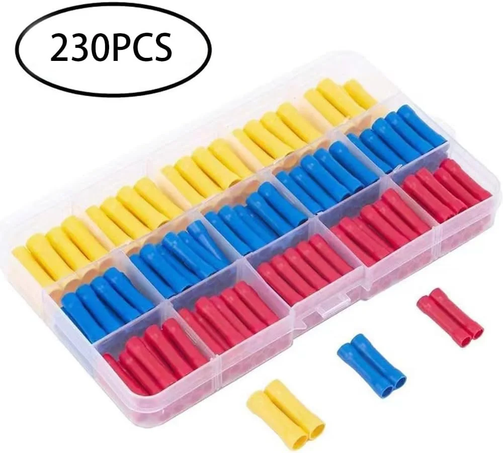 ابزار پرس سرسیم و مجموعه اتصالات سیم، ابزار سیم لخت کن و پرس سرسیم 0.8-3.0 mm²/18-12AWG، ترمینال های سیم کشی اتصال مستقیم عایق شده الکتریکی خودرو، ساختار مستحکم