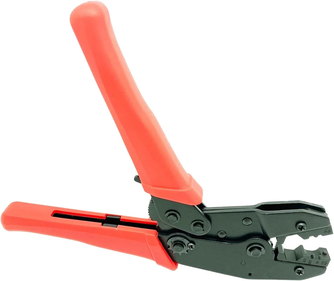 ابزار پرس سرسیم کابل کواکسیال LMR400، Belden9913، RG8، RG213، RG214، RG316، RG174، ابزار پرس با قالب شش ضلعی 10.90 میلی‌متری برای کابل‌های نوع 400، ابزار پرس قرمز LMR400