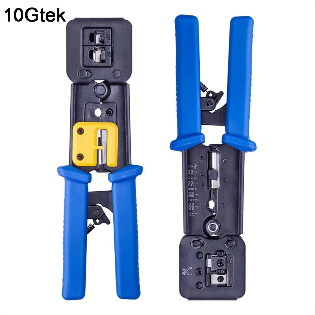 ابزار پرس، برش و لخت کن RJ45 سه کاره برای کابل های شبکه و تلفن 6P/8P ابزار پرس، برش و لخت کن RJ45 سه کاره برای کابل های شبکه و تلفن 6P/8P