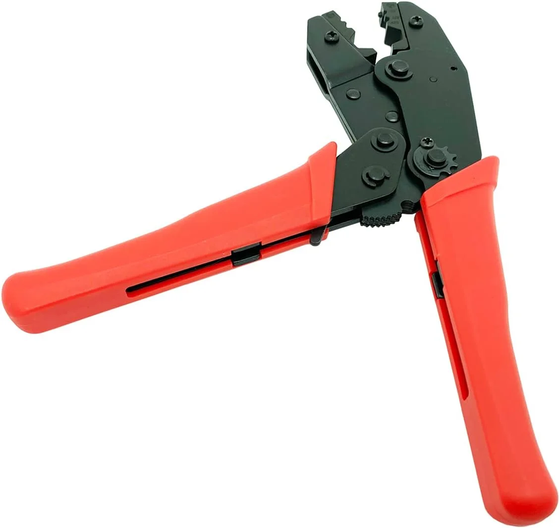 ابزار پرس سرسیم کابل کواکسیال LMR400، Belden9913، RG8، RG213، RG214، RG316، RG174، ابزار پرس با قالب شش ضلعی 10.90 میلی‌متری برای کابل‌های نوع 400، ابزار پرس قرمز LMR400