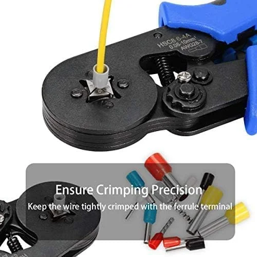 ست ابزار پرس سرسیم با 1200 عدد سرسیم، ترمینال سیم AWG 28-7 (0.08-10mm²)، اتصالات سیم برق ست ابزار پرس سرسیم با 1200 عدد سرسیم، ترمینال سیم AWG 28-7 (0.08-10mm²)، اتصالات سیم برق