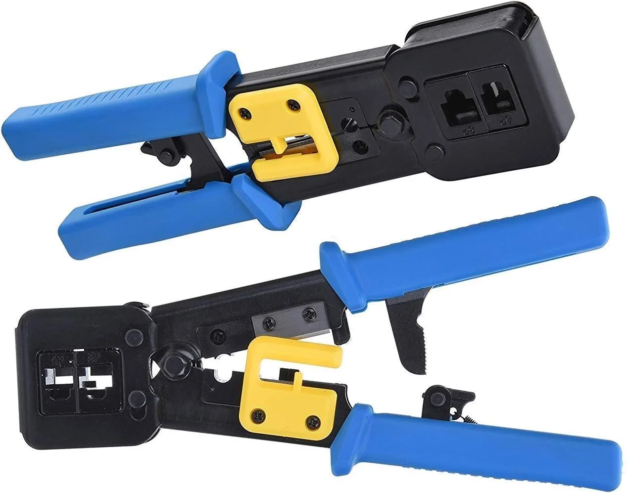 ابزار پرس RJ45 DKURVE به همراه کانکتور اترنت برای عبور