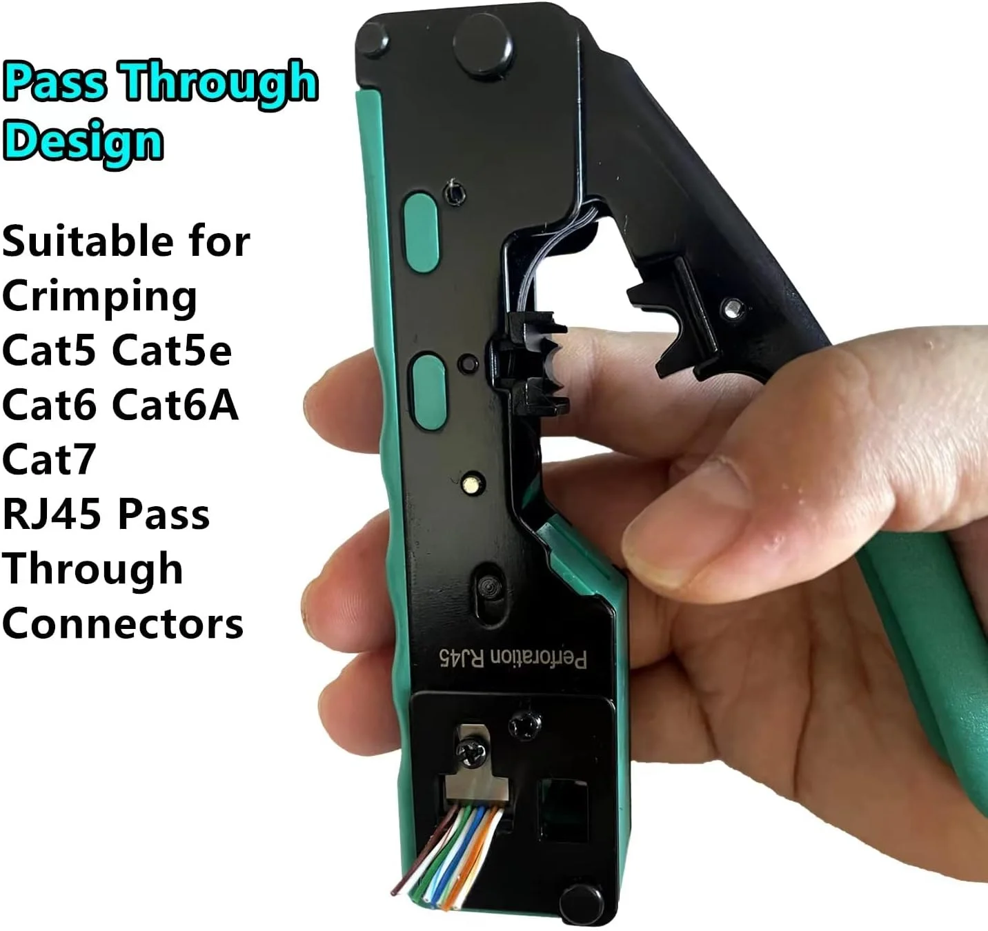 ست ابزار پرس RJ45 Dasxskj، ابزار پرس اترنت Cat5 Cat5e Cat6 Cat6A Cat7 برای RJ45 RJ11، سیم لخت کن ست ابزار پرس RJ45 Dasxskj، ابزار پرس اترنت Cat5 Cat5e Cat6 Cat6A Cat7 برای RJ45 RJ11، سیم لخت کن