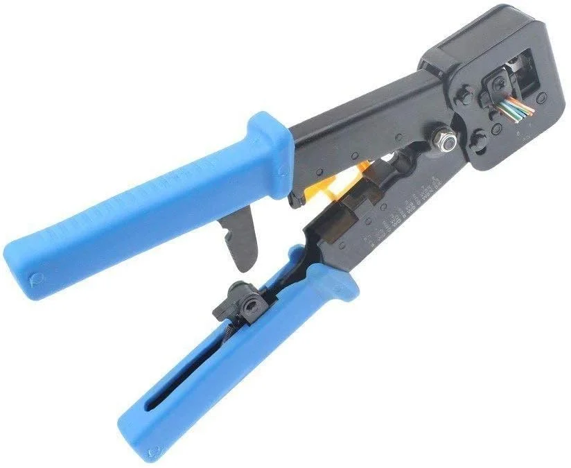 ابزار پرس سوکت همه کاره DKURVE Divine RJ12/RJ45 برای کانکتورهای Pass-Through/EZ CAT3/CAT5e/CAT6/CAT7 ابزار پرس سوکت همه کاره DKURVE Divine RJ12/RJ45 برای کانکتورهای Pass-Through/EZ CAT3/CAT5e/CAT6/CAT7