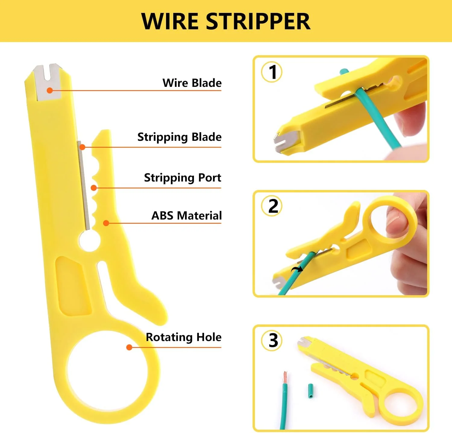 ابزار پرس کابل شبکه دلگادا RJ45، ست ابزار پرس کابل اترنت حرفه ای برای RJ11/RJ12/CAT5/CAT6/Cat5e/6P/8P، به همراه روکش کانکتور RJ45، ابزار برش و لخت کن کابل