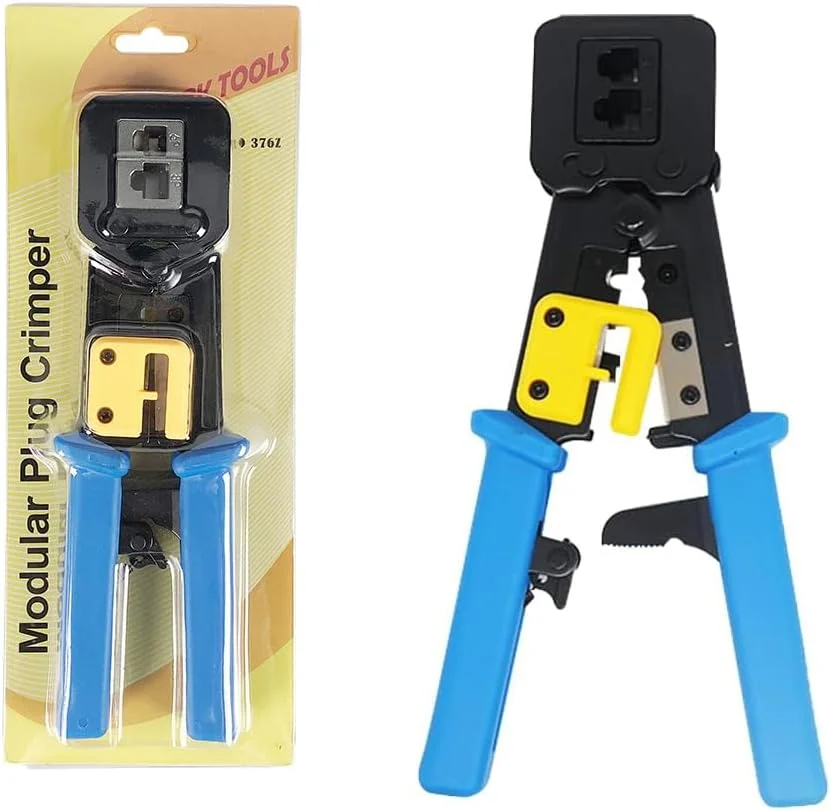 ابزار پرس RJ45، ابزار چند منظوره برای کابل های اترنت RJ45/RJ12/CAT5/CAT5e/CAT6، برش، لخت کن - ابزار خاتمه شبکه