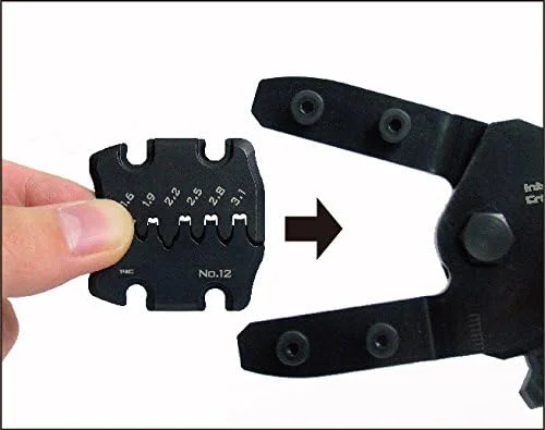 ابزار پرس دستی ENGINEER PAD-02 - مجموعه پرس جهانی دقیق و چند منظوره با قالب های قابل تعویض. ساخت ژاپن، نارنجی