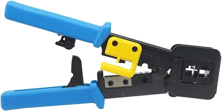 ابزار پرس RJ45، ابزار چند منظوره برای کابل های اترنت RJ45/RJ12/CAT5/CAT5e/CAT6، برش، لخت کن - ابزار خاتمه شبکه