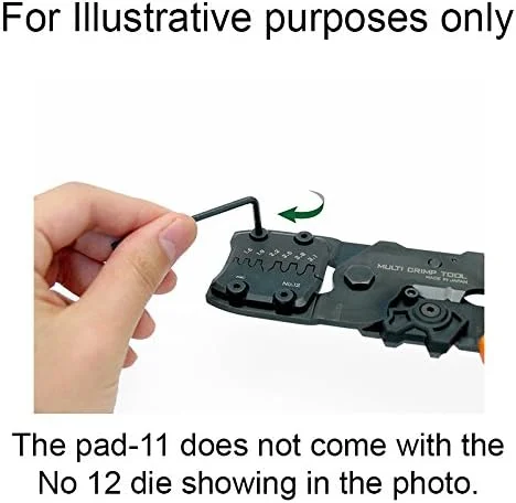 ابزار پرس جهانی دقیق ENGINEER با صفحات قالب قابل تعویض (سایز S) ابزار پرس دستی. ساخت ژاپن. pad-11