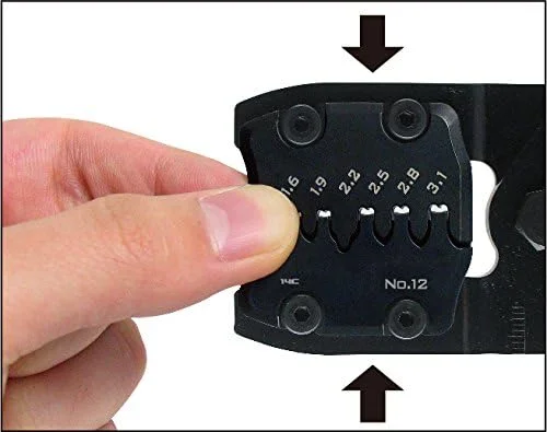 ابزار پرس دستی ENGINEER PAD-02 - مجموعه پرس جهانی دقیق و چند منظوره با قالب های قابل تعویض. ساخت ژاپن، نارنجی