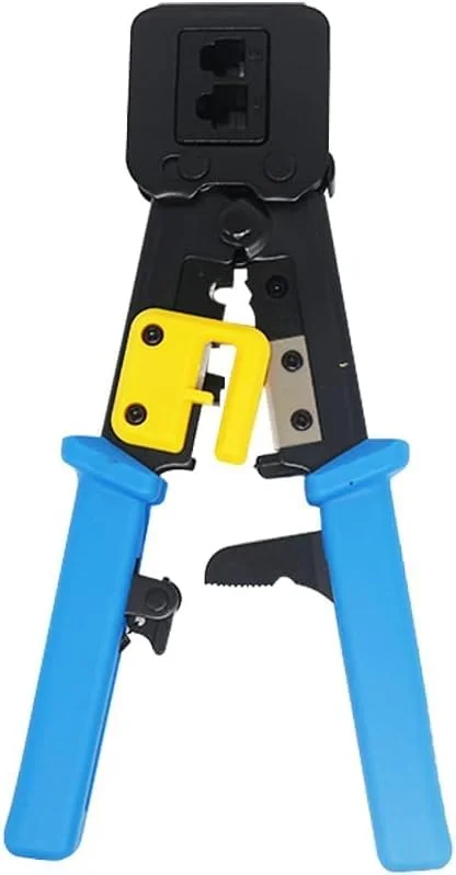 ابزار پرس RJ45، ابزار چند منظوره برای کابل های اترنت RJ45/RJ12/CAT5/CAT5e/CAT6، برش، لخت کن - ابزار خاتمه شبکه