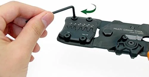 ابزار پرس دستی ENGINEER PAD-02 - مجموعه پرس جهانی دقیق و چند منظوره با قالب های قابل تعویض. ساخت ژاپن، نارنجی