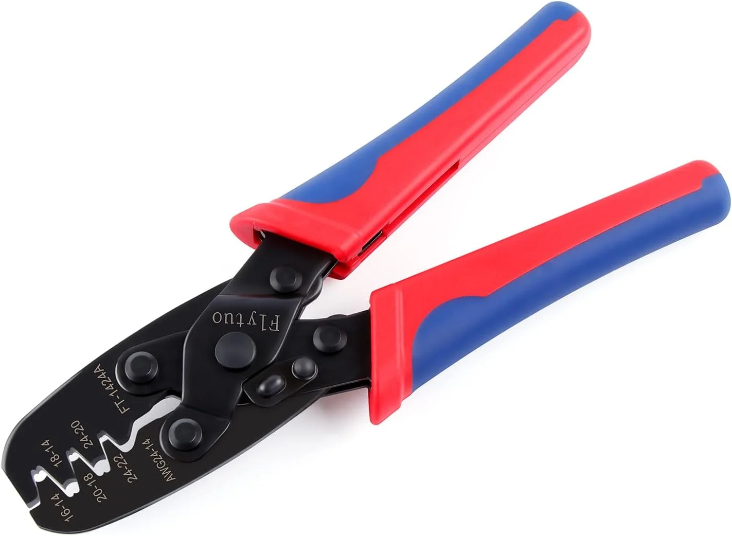 ابزار پرس سرسیم مدل 1424A، ابزار پرس ترمینال سر باز برای ترمینال های فشاری Molex Style DELPHI AMP TYCO Deutsch سایز 24-14 AWG