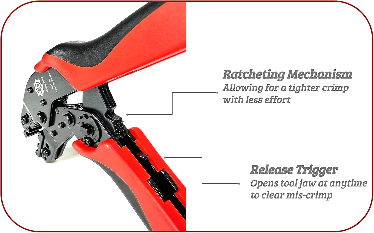 ابزار پرس سرسیم جغجغه ای مینی ارگونومیک و جیبی برای کابل های کواکسیال RF RG58 RG59 RG62 نوع N، نوع F، TNC، BNC، SMA، PL259 ابزار پرس سرسیم جغجغه ای مینی ارگونومیک و جیبی برای کابل های کواکسیال RF RG58 RG59 RG62 نوع N، نوع F، TNC، BNC، SMA، PL259