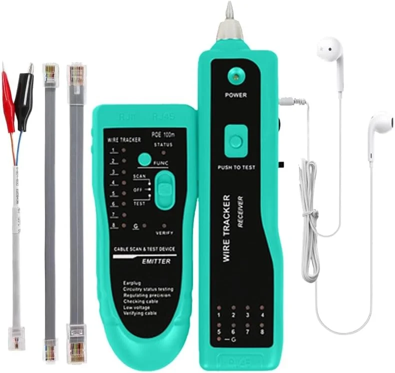 مجموعه ابزار شبکه Gaobige، مجموعه ابزار پرس RJ45، ابزار پرس اترنت Cat6 Cat5 Cat5e، ردیاب سیم، ابزار پانچ 110/88، کانکتورهای Cat6، سیم لخت کن، سیم چین
