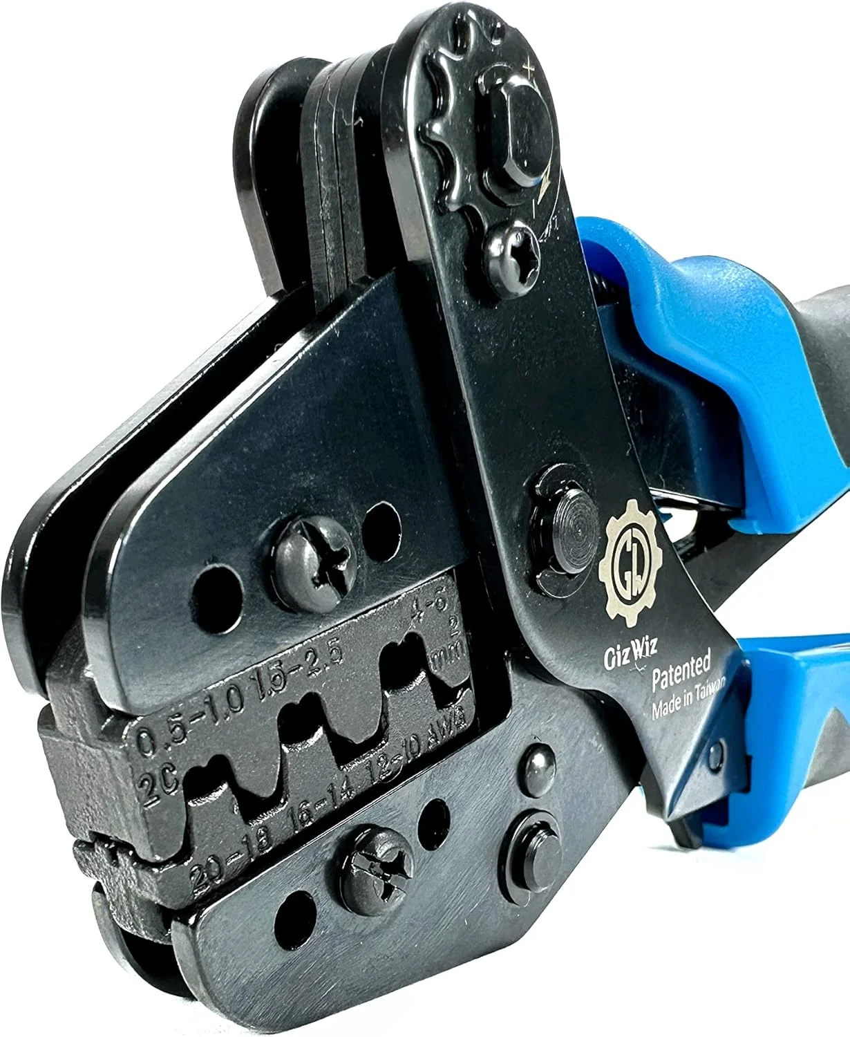 ابزار پرس سرسیم چنگکی جغجغه ای با عملکرد موازی برای ترمینال های غیر عایق باز AWG 20-18/16-14/12-10