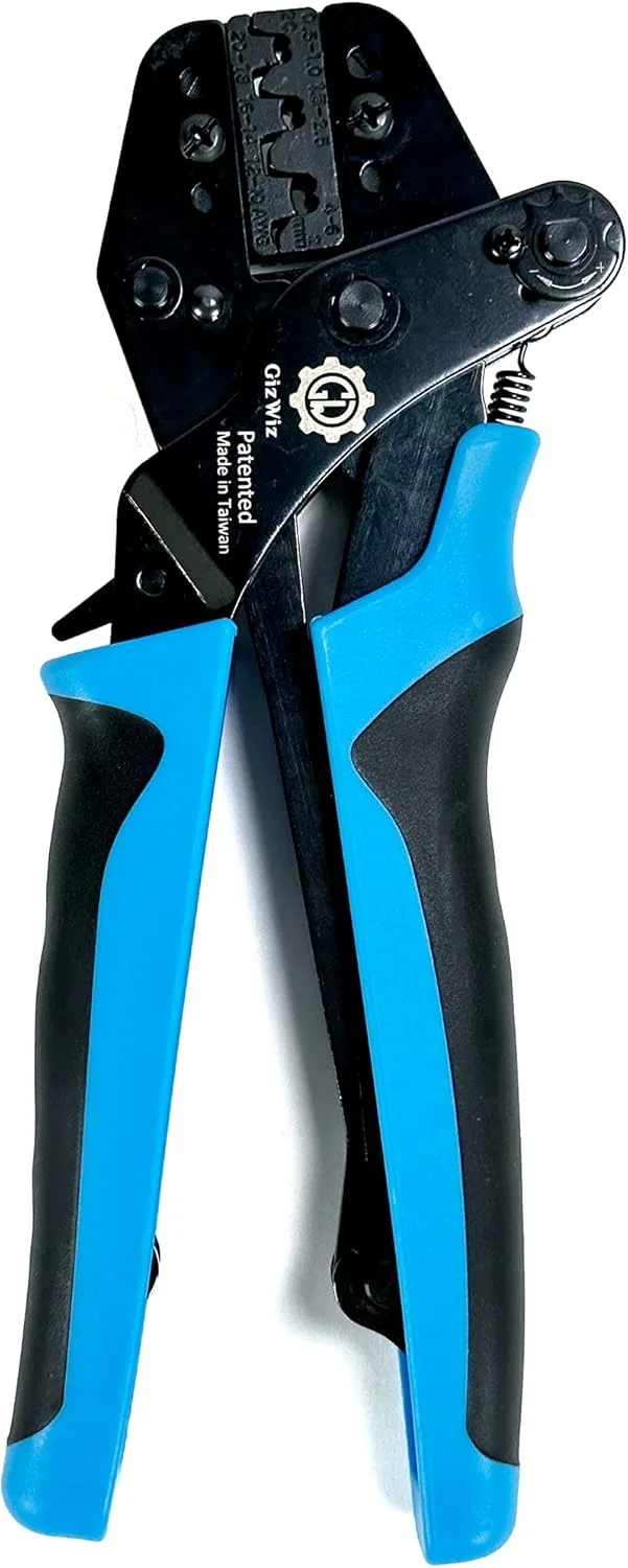 ابزار پرس سرسیم چنگکی جغجغه ای با عملکرد موازی برای ترمینال های غیر عایق باز AWG 20-18/16-14/12-10