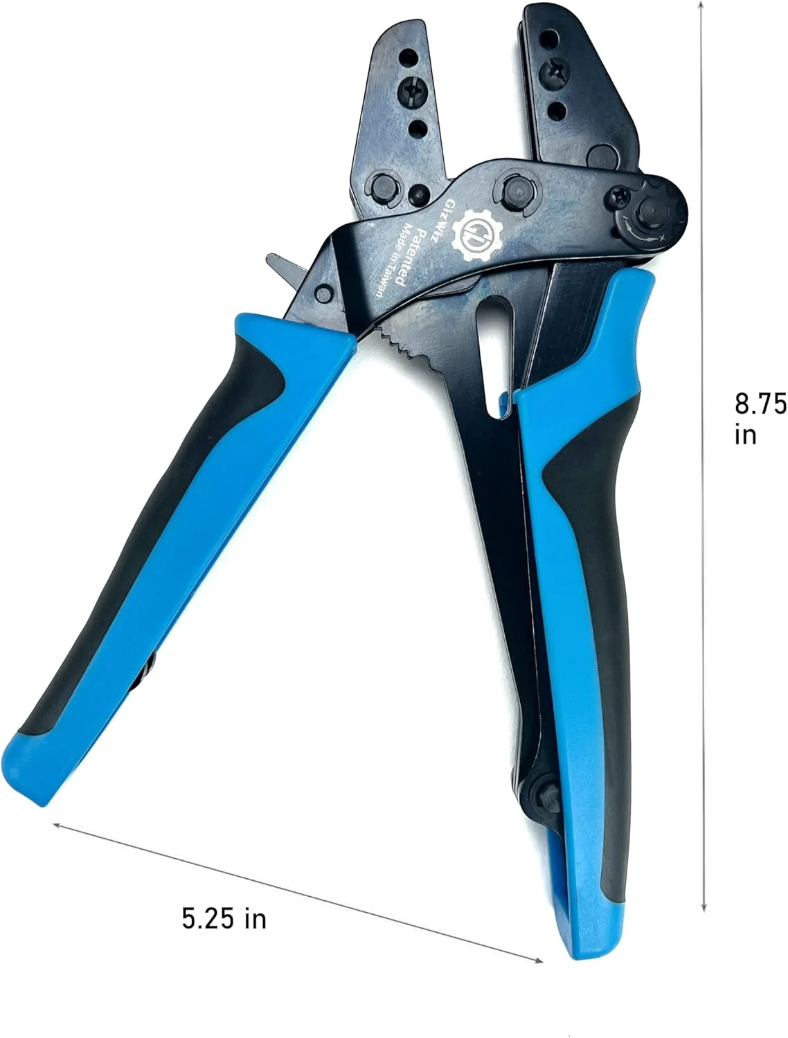 ابزار پرس سرسیم چنگکی جغجغه ای با عملکرد موازی برای ترمینال های غیر عایق باز AWG 20-18/16-14/12-10